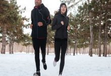 Morning walk in winter